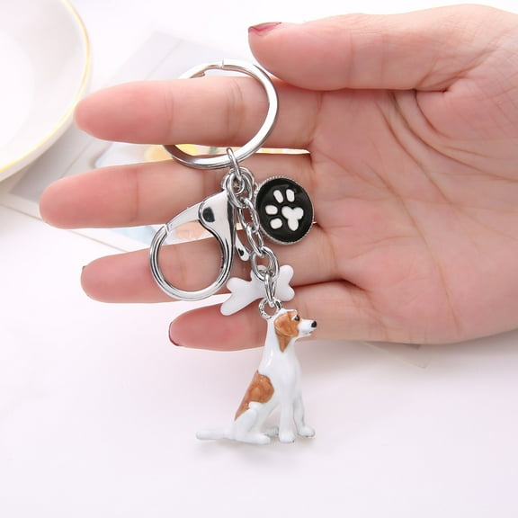 Biger Puppy Keychain Mini Pet Dog Backpack Hook Keyring For Bag And Belt Loop Accessory, Party Favors,Animal Clinic Decor