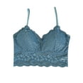 thumbnail image 1 of Bigersell Backless Bra Lace Push-Up Bra Nursing Bra Sports Bra Style B3 Women Spaghetti Strap Bra Soft Bra Feature Women Bra Hook & Eye Bra Closure , Blue, 1 of 3