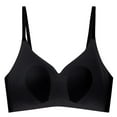 thumbnail image 1 of Bigersell Bandeau Bra for Women Girls in Clearance Comfortable Without Underwire Bra Padded Bra Style F-1006 Black L, 1 of 5