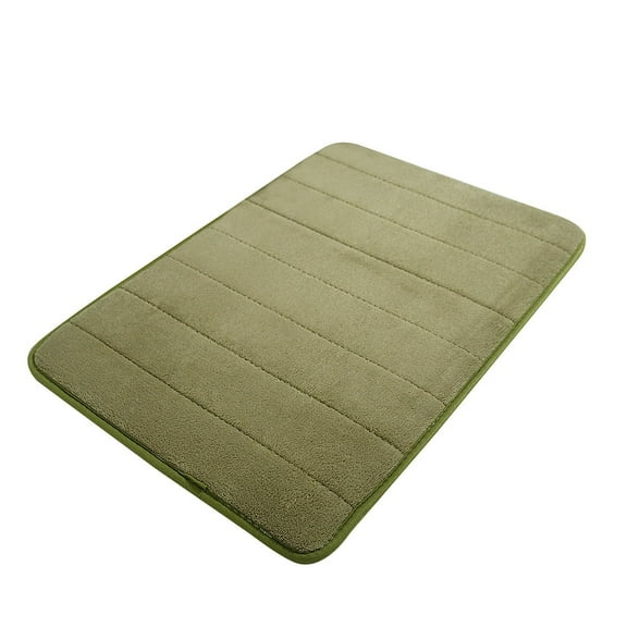 Bigersell Bath Rug 23x15, Thick Soft Absorbent Bathroom Rugs, Machine Washable Memory Foam Bath Mats Quick Dry for Bathroom Floor Shower Carpet Rugs Non-Slip Plush Carpet Green