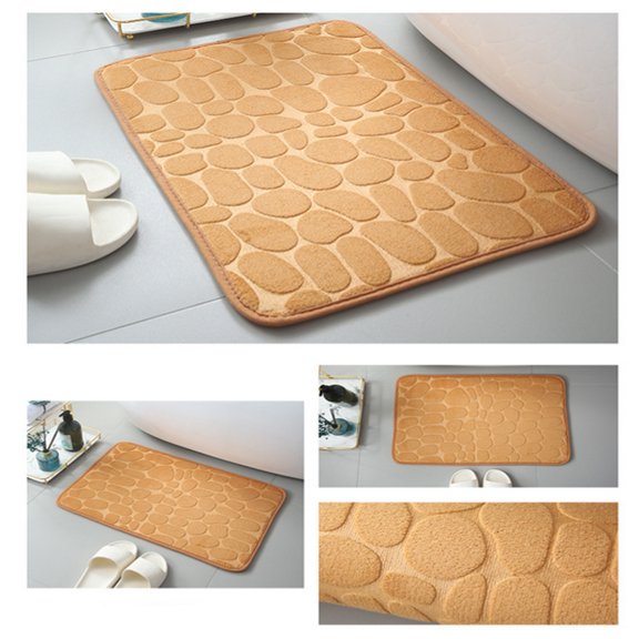 Bigersell Bath Rugs for Bathroom Clearance Non Slip Bath-Mat, Absorbent Washable Bath Mats for Bathroom with Rubber Backing, Thin Bathroom Rugs Bathroom Mats Bathroom Rugs Bathroom Mats Khaki