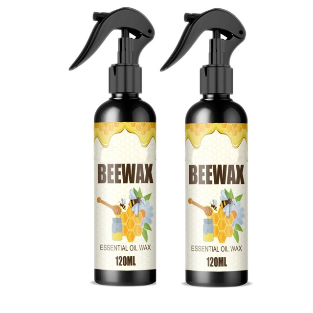 Bigersell Beeswax Spray Furniture Polish 2 Pcs Natural Beeswax Spray