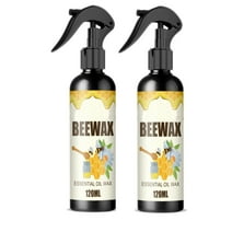 Bigersell Beeswax Spray Furniture Polish 2 pcs , Natural Beeswax Spray for Wood Floors Beeswax Furniture Polish and Cleaner for Old Furniture, Floor, Tables, Cabinets