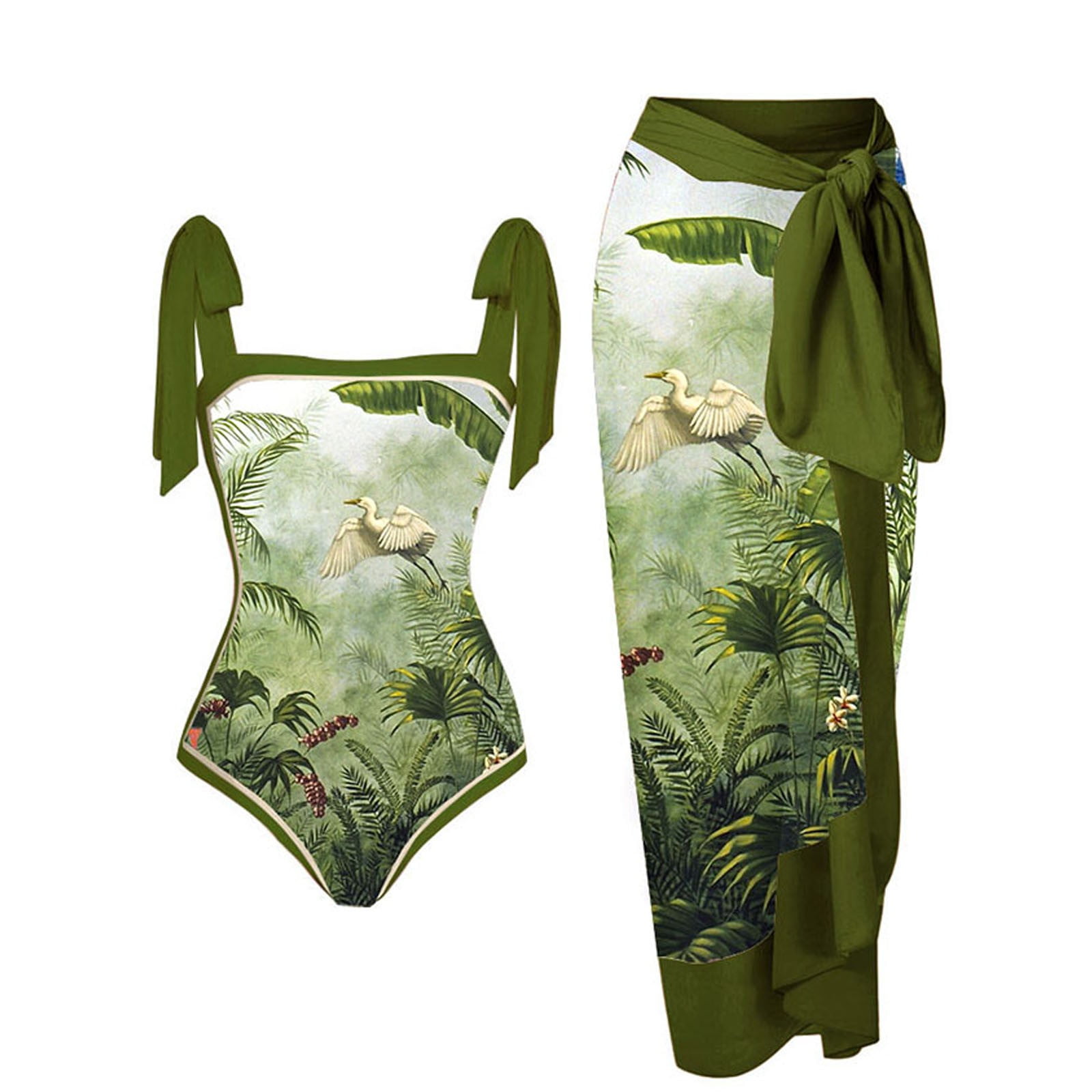 Bigersell Bikini Sets Summer Female Plus Size Bathing Suits Underwire Bra Thong Panty TwoPiece