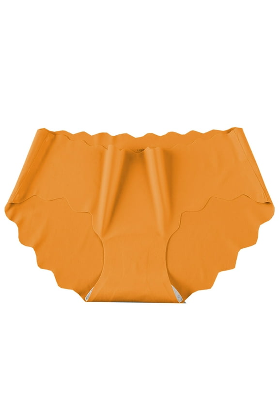 Bikini Underwear for Women Clearance Women Underwear Seamless Tangas Panty Style P-717 Spandex Thong Panties Ladies Thong Briefs High Waist Women's Panties Orange L