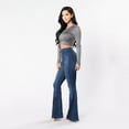 thumbnail image 1 of Bigersell Black Jeans for Women High Waist Boot Cut Jeans Clearance High Waisted Skinny Jeans Ladies Slim Straight Denim Pants Ripped Jeans Straight High Waist Full Length Pants Style J-216 Navy 4XL, 1 of 7