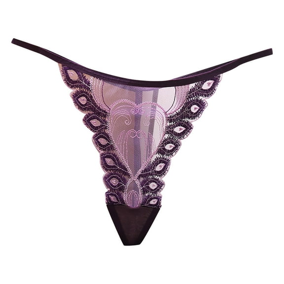 Bigersell Boy Short Underwear for Woman Clearance Cotton No Show Underwear Women G-Strings Panty Style P-612 Nylon Brief Panties Ladies Thong Briefs Mid Waist Women's Bikini Panties Purple One Size