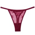 thumbnail image 1 of Bigersell Boy Short Underwear for Woman Clearance Womens Long Underwear Boyshort Thongs Panty Style P-103 Cotton Plus Size Panties Thong Bikini Briefs Mid Waist Women Cheeky Panties Wine M, 1 of 3
