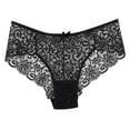 thumbnail image 1 of Bigersell Boyshort Underwear for Women Clearance Bikini Underwear Women Boy Shorts Panty Style P-579 Cotton Plus Size Panties Thong Bikini Sets Ladies Briefs Mid Waist Women's Bikini Panties Black M, 1 of 3