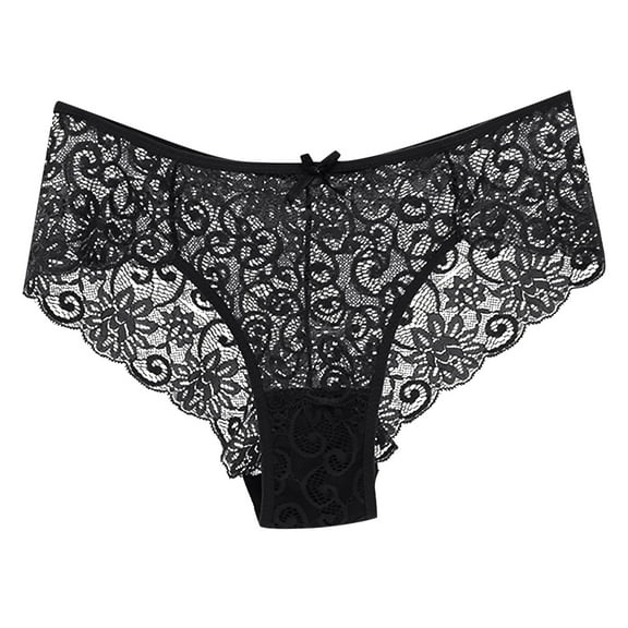 Bigersell Boyshort Underwear for Women Clearance Bikini Underwear Women Boy Shorts Panty Style P-579 Cotton Plus Size Panties Thong Bikini Sets Ladies Briefs Mid Waist Women's Bikini Panties Black M