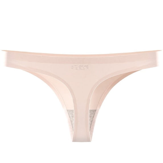 Bigersell Boyshort Underwear for Women Clearance High Waisted Underwear Women Boyshort Thongs Panty Style P-1255 Cotton Plus Size Panties Ladies Thongs Briefs Mid Waist Women Cheeky Panties Beige S