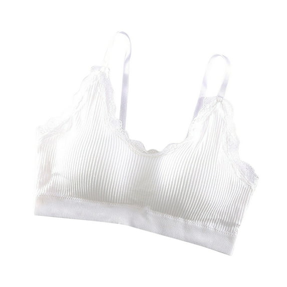 Bigersell Bralettes for Women with Support Sale 3pc Bralette Tops for Women Convertible Bra Style R1137 V-Neck Full-Coverage Bras Pull-On Bra Closure Women Size Sports Bras White One Size