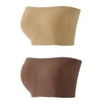 thumbnail image 1 of Bigersell Bras for Women Full-Coverage Cheap Women's Sports Bras Soft Bras for Women Wirefree Molded Bra Style R-1152 Tshirt Bra Sports Bras Regular Pullover Bra Hook & Eye Bra Closure Khaki XL, 1 of 6