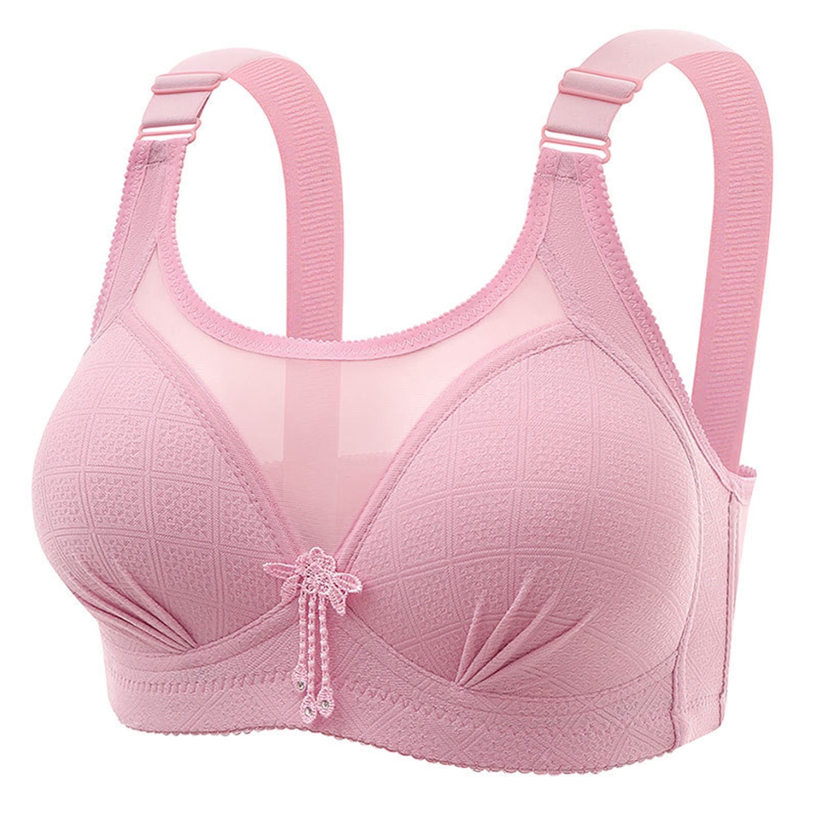Bigersell Women's+sports+bras Sale Clearance Full Support Bras for Women No  Underwire Bra Style B3408 V-Neck Pullover Bras Hook and Eye Bra Closure Big  & Tall Size Padded Bras No Underwire Pink XL 