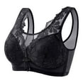 thumbnail image 1 of Bigersell Bras for Women No Underwire V-Neck Wire-Free Bra Support Women T-Shirt Bras Sport Bra Style R-252 Basic Bra Strap Nylon No Underwire Bra Feature Everyday Bras Underwear Black L, 1 of 3