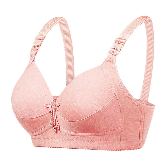 Bigersell Bras for Women Push up Summer Sport Bras for Women Push-Up Bra Style B3866 V-Neck No Underwire Bras Hook and Eye Bra Closure Women Size Racerback Bras for Women Watermelon Red XL