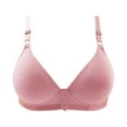 thumbnail image 1 of Bigersell Bras for Women No Underwire Push up Discount Workout Bras Yoga Sports Bra Sport Bra Style R-905 Camisoles with Built in Bra Sports Bras Full-Coverage Bra Hook & Eye Bra Closure Hot Pink L, 1 of 3