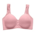 thumbnail image 1 of Bigersell Bras for Women No Underwire On Sale Women's Senior Elder Women Comfortable Soft Thin Printed Underwear Plus Size Underwear Bra Shoulder Straps pullover Bra Style F-809 Purples 42, 1 of 3