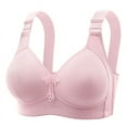 thumbnail image 1 of Bigersell Bras for Women Full-Coverage Wire-Free Bra Style T-10 Non-Slip Support Bra T-10-Pinks, 1 of 4