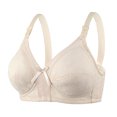 thumbnail image 1 of Bigersell Cami Bras for Women On Sale Running Sports Bras for Women Balconette Bra Style B3915 V-Neck Full-Coverage Bras Hook and Eye Bra Closure Tall Size Plus Size Bras for Women Wireless Khaki M, 1 of 3