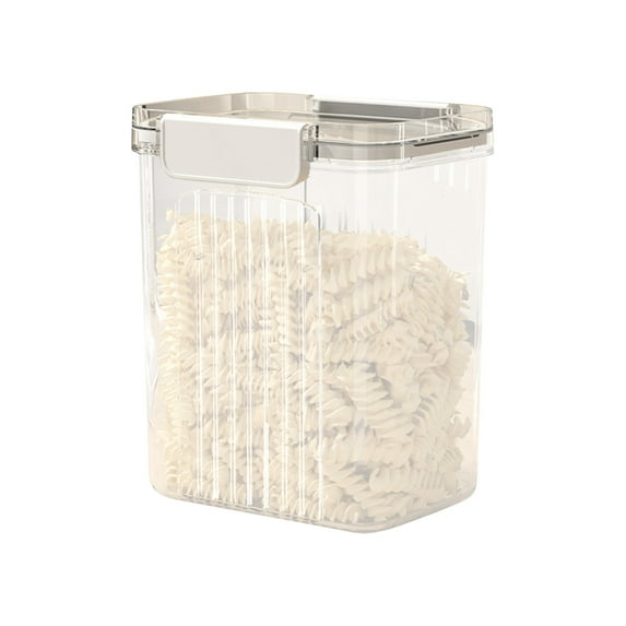 Bigersell Cereal Containers Storage Airtight Food Storage Containers with Lids Clear Plastic Cereal Containers Storage Stackable Dry Food Canisters D One Size
