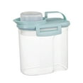 thumbnail image 1 of Bigersell Cereal Dispenser, Airtight Food Storage Containers with Lids Clear Plastic Rice Container with Measuring Cup Pourable Spout Kitchen Pantry Organization Easy Open Canister Blue S, 1 of 3