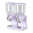 thumbnail image 1 of Bigersell Cereal Dispenser, Dry Food Dispenser Dual Control Rice Dispenser Grain Dispenser Cereal Containers Storage Food Dispenser Black, 1 of 8