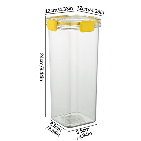 Bigersell Cereal Storage Containers - Airtight Food Storage Container with Lids Kitchen Pantry Organization and Storage for Sugar, Flour and Sugar Containers Easy Open Canister C One Size