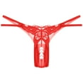 thumbnail image 1 of Bigersell Cheeky Panties Clearance Ladies Underwear Panties Tangas Panty Style P-591 Spandex Shaping Panties Seamless Underwear Ladies Thong Briefs High Waist Women's Panties Red One Size, 1 of 5