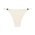 thumbnail image 1 of Bigersell Cheeky Panties Clearance Womens Underwear High Waist Period Panty Style P-1185 Spandex Thong Panties G String Thongs Ladies Briefs High Waist Women's Panties Beige M, 1 of 3