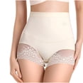 thumbnail image 1 of Bigersell Cheeky Underwear for Women Clearance High Cut Underwear Women Briefs Panty Style P-121 Polyester Bikini Panties High Waisted Thong Underwear Briefs High Waist Women's Panties White L, 1 of 6