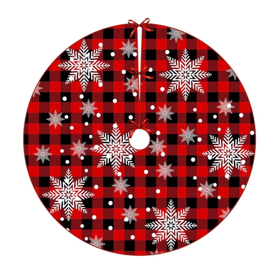 Bigersell Christmas Tree Skirts 35 Inch Polyester Artificial Xmas Tree Floor Mat Decorations Holiday Ornaments Round Christmas Tree Rug Skirts Home Decor B 35 Inch