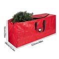 thumbnail image 1 of Bigersell Christmas Tree Storage Bag, Holiday Xmas Artificial Tall Disassembled Tree Waterproof Christmas Tree Bags with Handles, 2 Zipper Closure Rectangular Tree Storage and Organization Red S, 1 of 8