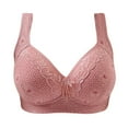 thumbnail image 1 of Bigersell Comfortable Sports Bras for Women Clearance Cute Bras for Women Longline Bra Style B3507 Full-Coverage Bras Hook and Eye Bra Closure Women's Plus Size Women's Bras No Underwire Hot Pink XL, 1 of 3