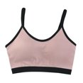 thumbnail image 1 of Bigersell Comfy Bras for Women Clearance Women's Cotton Camisole with Chest Pad Integrated Sports Bra pullover Bra Style F-1324 Purples M, 1 of 3