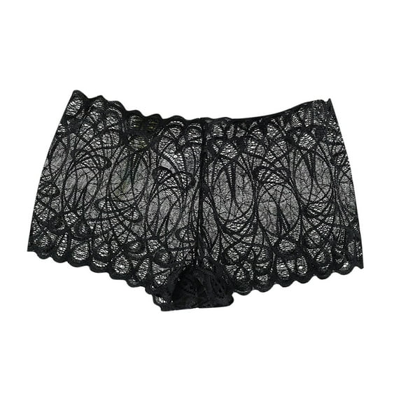 Bigersell Cotton Bikini Underwear Women Clearance Women's Thermal Underwear Boyshort Thongs Panty Style P-660 Cotton Plus Size Panties Thong Bikini Briefs Mid Waist Women Cheeky Panties Black L