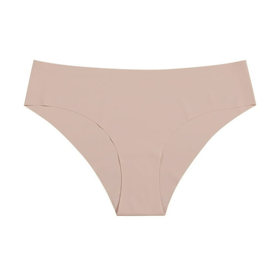 Bigersell Cotton Bikini Underwear Women Clearance Women's Underwear Cotton Tangas Panty Style P-1668 Spandex Shaping Panties Seamless Underwear Ladies Thong Briefs High Waist Women's Panties Khaki M