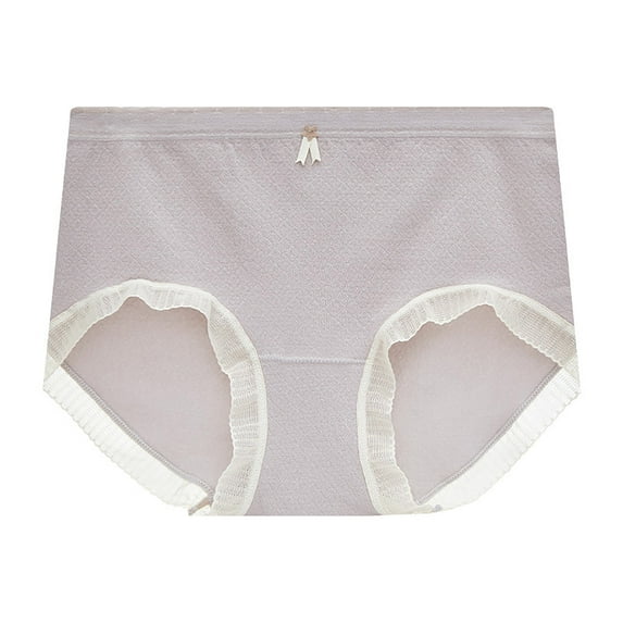 Bigersell Cotton Boyshort Underwear for Women Clearance Cotton Seamless Underwear Women G-Strings Panty Style P-1225 Nylon Period Panties Cotton Thong Briefs Mid Waist Women's Panties Gray One Size