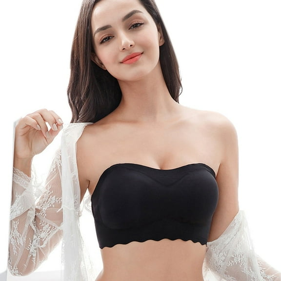 Bigersell Cotton Front Closure Bra Summer Plus Size Sports Bras for Women 2x Balconette Bra Style R4216 V-Neck No Underwire Bras Pull-On Bra Closure Women's Plus Size Front Closure Bras Black XL