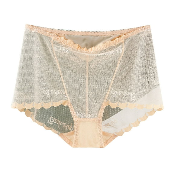 Bigersell Cotton Panties Clearance Cotton Boyshort Underwear Women Seamless Panty Style P-1672 Polyester Cheeky Panties Thong Underwear Ladies Briefs High Waist Women's Bikini Panties Beige L