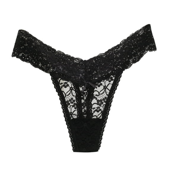 Bigersell Cotton Seamless Underwear Women Clearance Panties Women Thong Panty Style P-1114 Nylon Period Panties Ladies Thong Underwear Briefs Mid Waist Women's Briefs Black L
