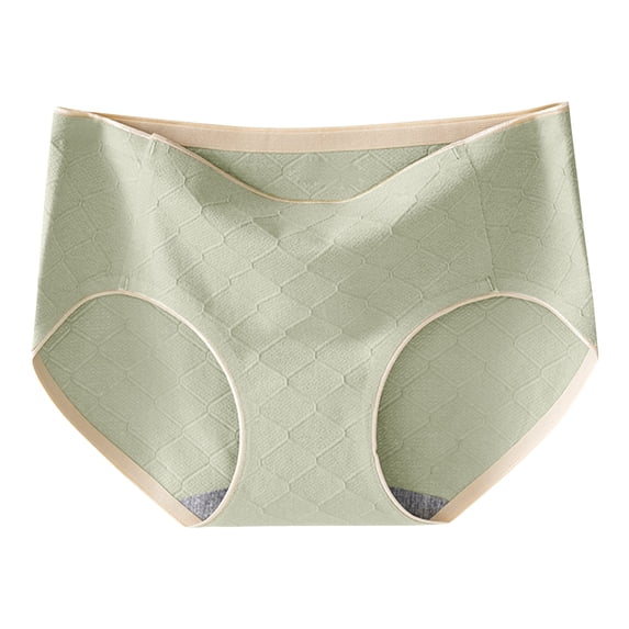 Bigersell Cotton No Show Underwear Women Clearance Underwearss Women Cheeky Panty Style P-1923 Nylon Brief Panties Thong Briefs Mid Waist Women Cheeky Panties Green M