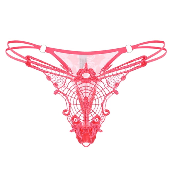 Bigersell Cotton No Show Underwear Women Clearance Womens Underwear Bikini G-Strings Panty Style P-905 Nylon Brief Panties Thong Bikini Sets Ladies Briefs Women's Panties Red-A One Size