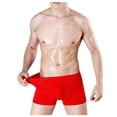 thumbnail image 1 of Bigersell Cotton No Show Underwear Women Clearance Womens Underwear Cotton Period Panty Style P-273 Spandex Thong Panties Ladies Underwear Thong Briefs High Waist Women's Panties Red XXL, 1 of 3