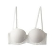 thumbnail image 1 of Bigersell Cotton Sports Bras for Women Deals Long Sports Bras for Women Lace Bra Style B496 No Underwire Bras Hook and Eye Bra Closure Women Size Wireless Bras for Large Breasted Women White 75B, 1 of 3