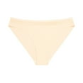 thumbnail image 1 of Bigersell Cotton Thong Underwear for Women Clearance Seamless Underwear Women Briefs Panty Style P-1669 Polyester Cheeky Panties Ladies Thongs Briefs High Waist Women's Panties Beige S, 1 of 5
