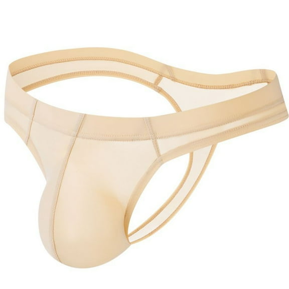 Bigersell Cotton Underwear for Women Seamless Clearance Ladies Panties Thong Panty Style P-1418 Nylon Brief Panties Thongs Ladies Briefs Mid Waist Women's Briefs Beige L