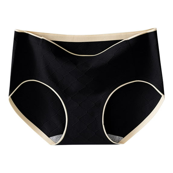 Bigersell Cotton Underwear for Women Seamless Clearance Ladies Underwear Boyshort Thongs Panty Style P-1923 Cotton Boyshort Panties G String Thong Briefs Mid Waist Women Cheeky Panties Black M