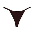 thumbnail image 1 of Bigersell Cotton Womens Underwear Clearance Womens Cotton Underwear High Cut Panty Style P-1179 Cotton Plus Size Panties Ladies Thong Underwear Briefs Mid Waist Women's Briefs Dark Purple M, 1 of 5