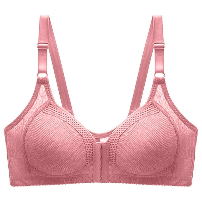 Bigersell Wirefree Bra With Support Women Lady Lace Push-Up Bra